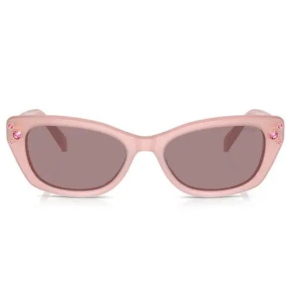 SWAROVSKI Constella Cat Eye Sunglasses Milky Pink Acetate Swarovski Crystal $233 main image 10